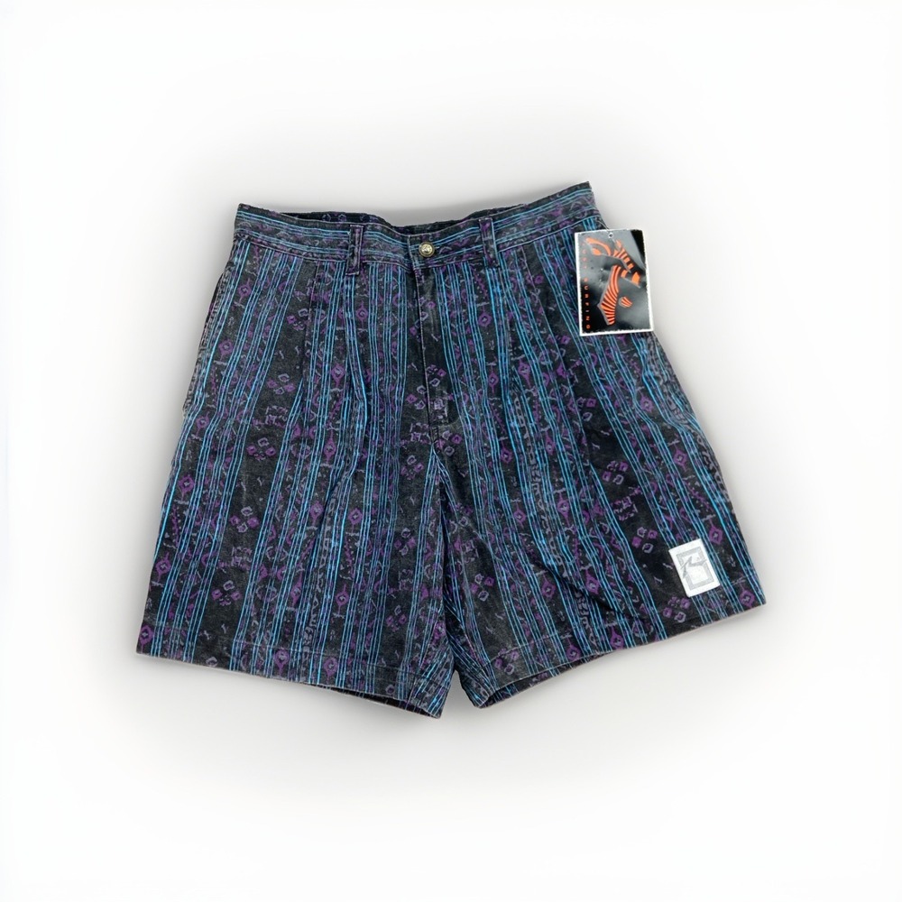 Vintage Rusty Shorts‎ Mens 30 Tribal AOP Surf Skate 80s 90s
